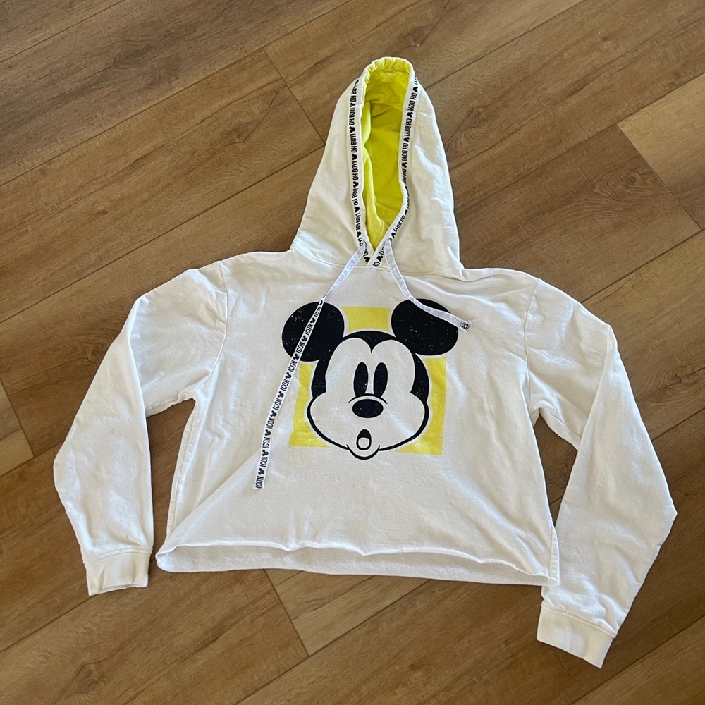 “Oh Boy” ICON  Mickey Mouse crop Print Disney hoodie